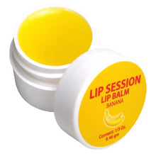 Load image into Gallery viewer, Lip Session Lip Balm Banana top off.
