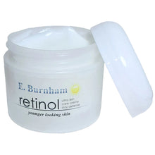 Load image into Gallery viewer, E. Burnham retinol cream jar with lid on a white background
